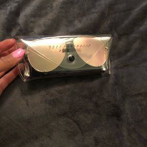 Quay Aviator Mirrored Sunglasses